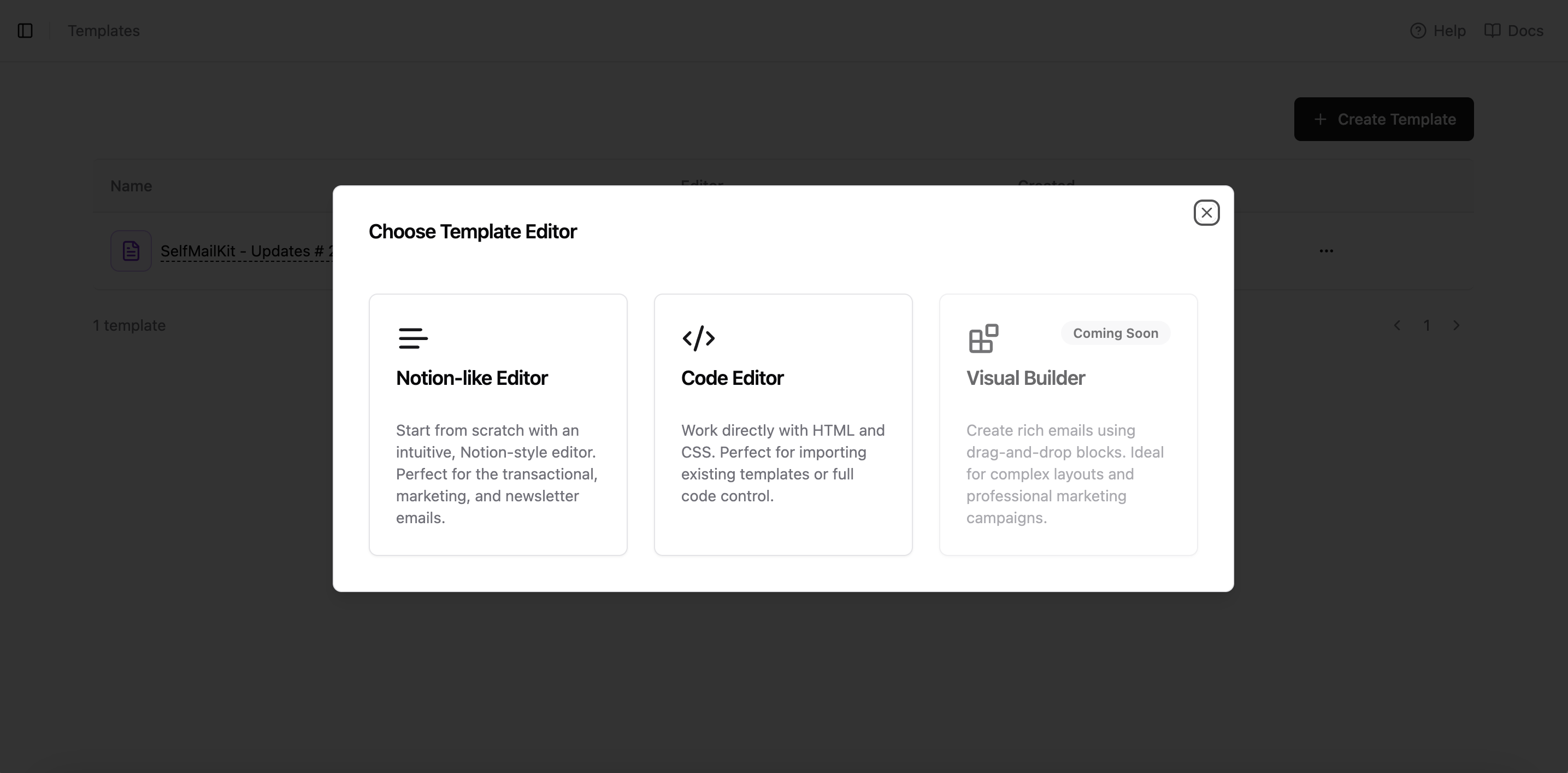 Template Editor