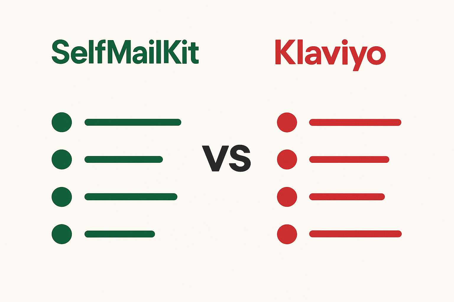 SelfMailKit vs Klaviyo